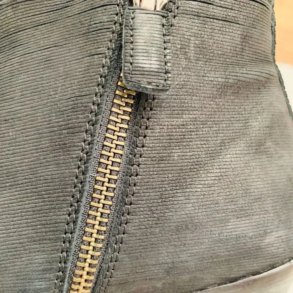 Eileen Fisher Murphy Leather Zippered Bootie